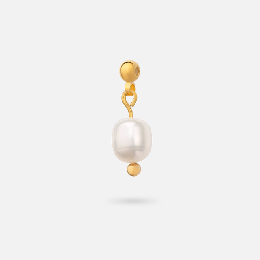 Gold Plated Fresh Water Pearl Charm