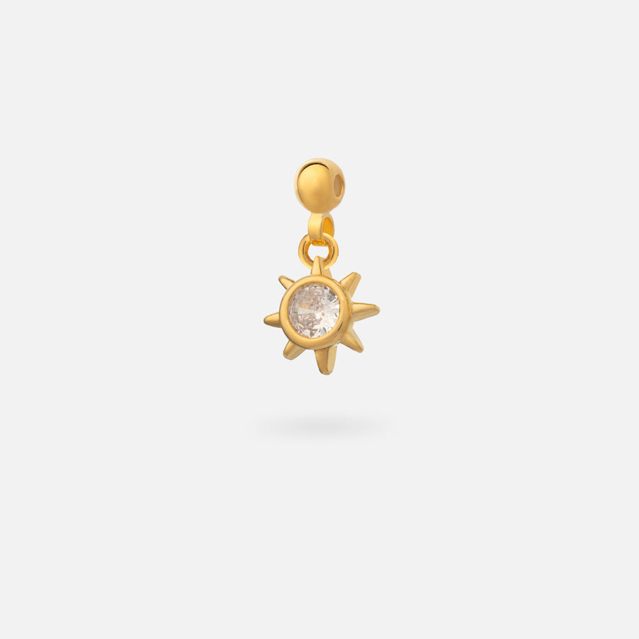 Gold Plated Celestial Sun Charm