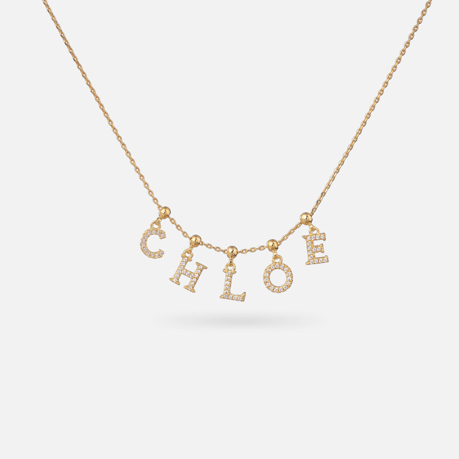 Personalised Gold Plated Letter Necklace