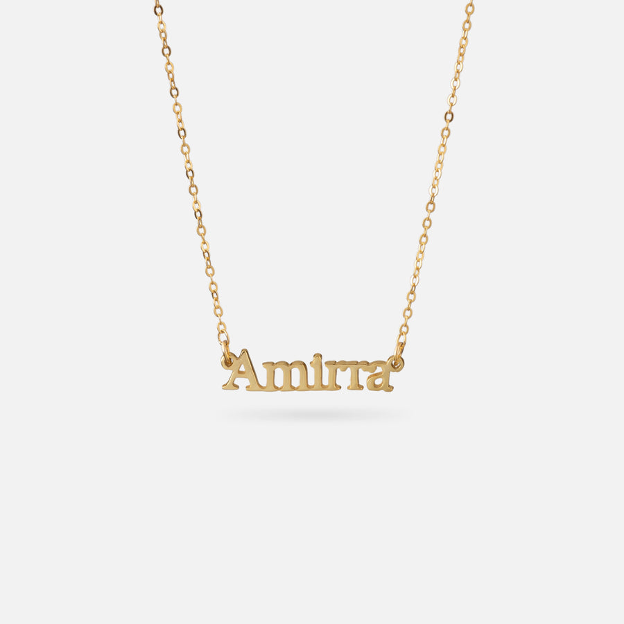 Customise Name Necklace in Gold Plated