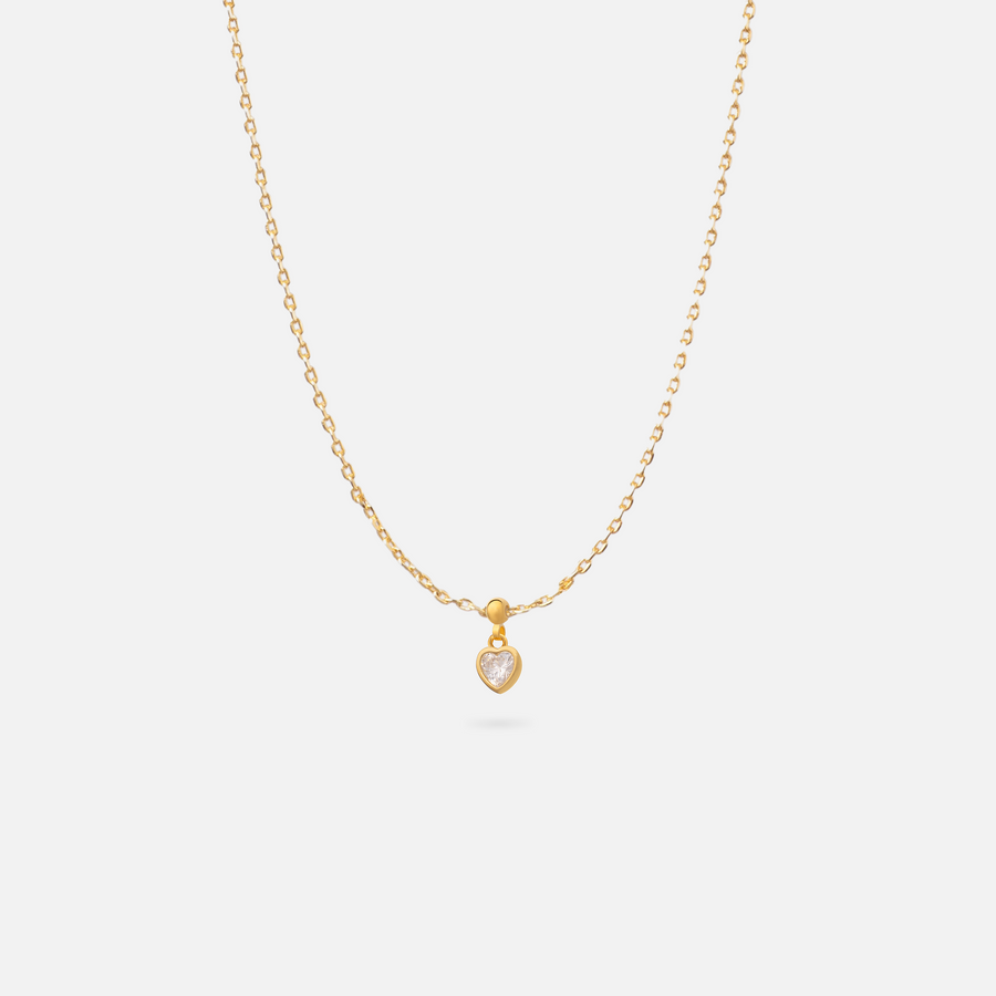 Gold Plated Love Charm Necklace